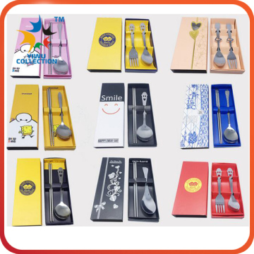 2016 new products stainless steel gold 3pcs cutlery set