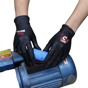 9 Inches Nitrile Orange Industrial Anti-Impact Sustainable Custom Logo Mechanical Gloves