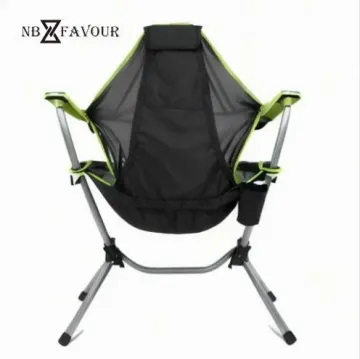 Outdoor Rocking Chair Portable Folding Chair Courtyard Leisure Camping Fishing Swing Chair