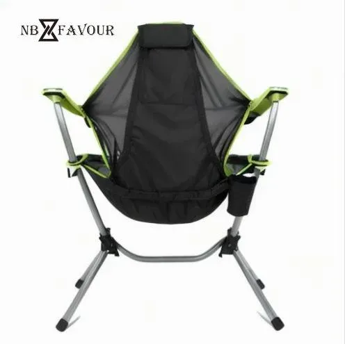 Outdoor Rocking Chair Portable Folding Chair Courtyard Leisure Camping Fishing Swing Chair