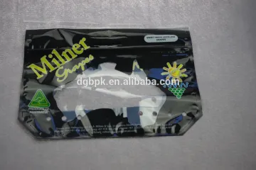 Australian fruit farm use black printed zip lock bag