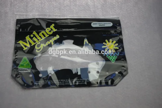 Australian fruit farm use black printed zip lock bag