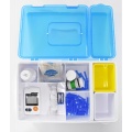 Caixa de armazenamento do kit de glicose no sangue
