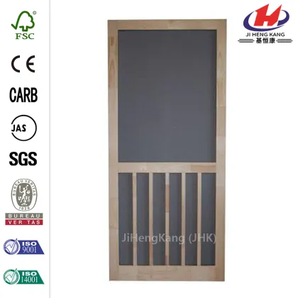 Summit Wood Unfinished Reversible Hinged Screen Door