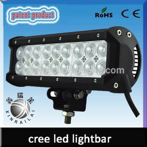 7" cree led light waterproof IP 68 high lumen double row 36w offroad led light bar