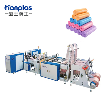 High-Speed HP-2RA Hanplas V-Fold Bottom Sealing Rolling Garbage Bag Making Machine
