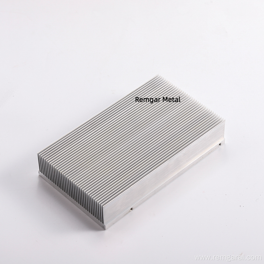 custom CNC machined anodized extrusion aluminum heat sink