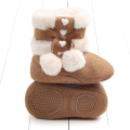 toddler kids soft warm bow boots