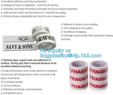 Bopp Adhesive Tape, PVC/BOPP Adhesive Packing Sealing Tape, Adhesion BOPP Adhesive Packaging Tape, Printed Adhesive Tape With Lo