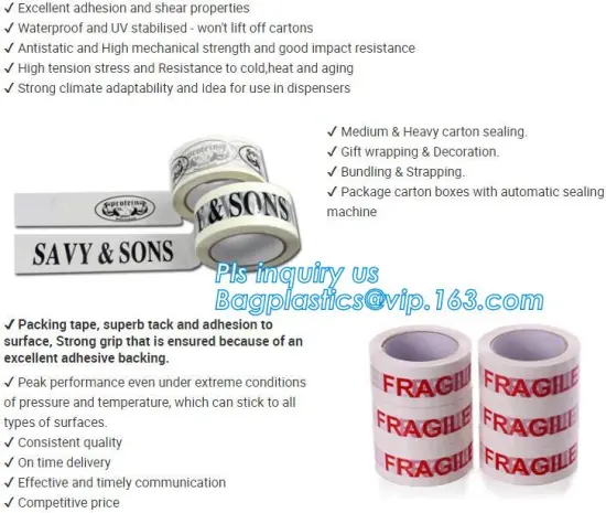 Bopp Adhesive Tape, PVC/BOPP Adhesive Packing Sealing Tape, Adhesion BOPP Adhesive Packaging Tape, Printed Adhesive Tape With Lo