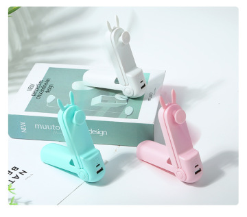 Multifunctional Flashlight with Power Bank Handheld Rechargeable Mini 3 in 1 USB Portable Fan