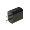 Chargeur de téléphone USB 12W Adaptateur mural USB noir