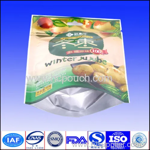 Stand Up Fruit Packaging Pouch 