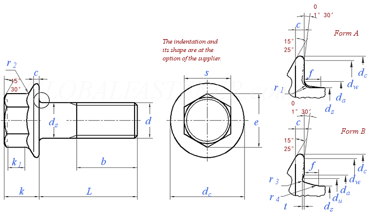 DIN6921 High-Strength Serrated Flange Hex Head Bolt