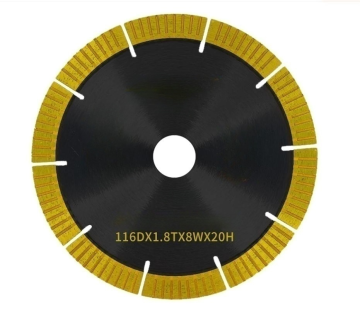 116x130mm Hot Pressed Diamond Saw Blade for Vitrified Tile Chamfering: High-Efficiency Machine