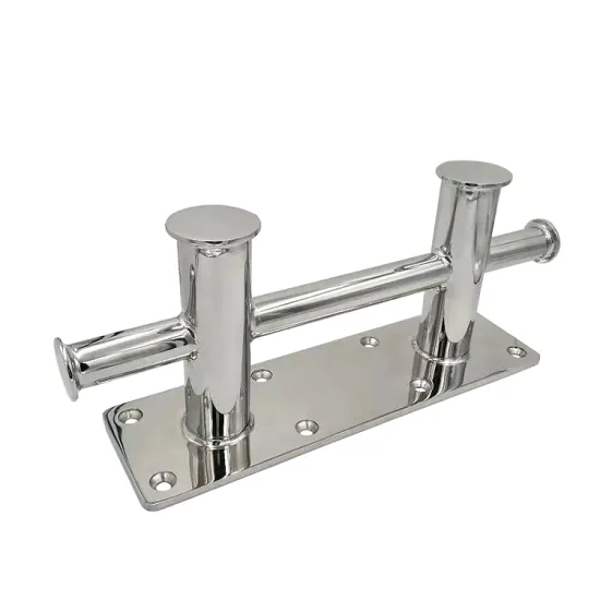 316 Stainless Steel Single Mooring Bitt Cross Bollard for Boats and Kayaks