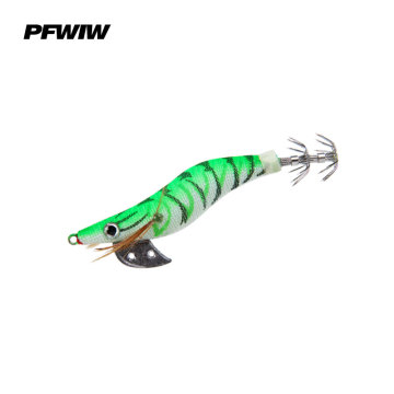 83mm/7g New Squid Jig Lures Shrimp Luminous Egi Squid Jig for Sea Fishing Bait