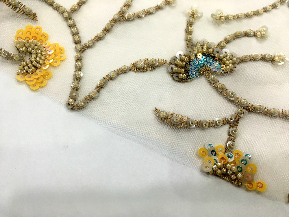 BeadS Embroidery Fabric