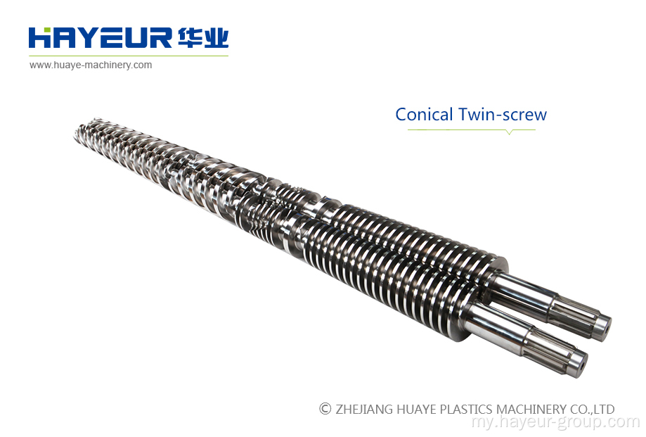 Conical Twin Screw &amp; Barrel