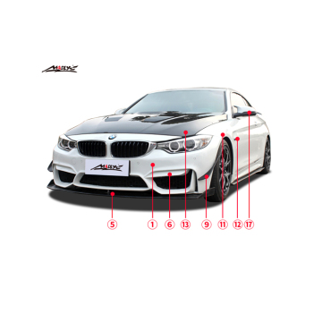 2014-2016 F32/F33/F36 4 Series M4-GT Style Body Kits for BMW 4 series F32/F33/F36 body parts