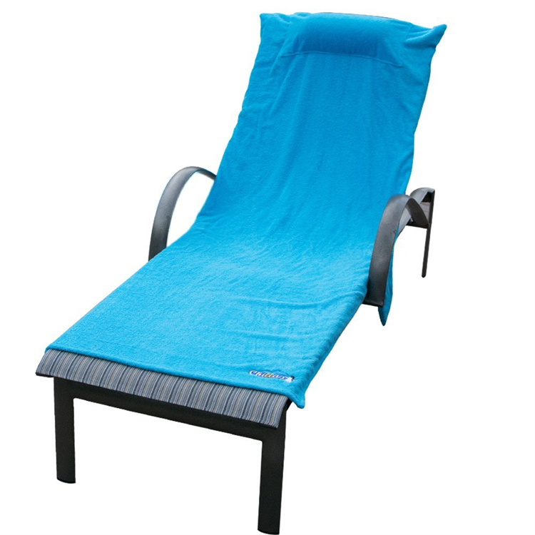 Toalha de cadeira de cadeira de praia dobrável portátil