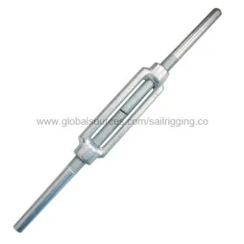 DIN1480 Turnbuckles with Studs, Forged, Made of Carbon Steel, with Galvanized Surface