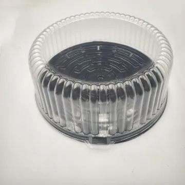PET CAKE ROUND BOX Blister Packaging Container with Cover