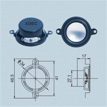 High quality 34mm 4ohm 3w multimedia speaker unit