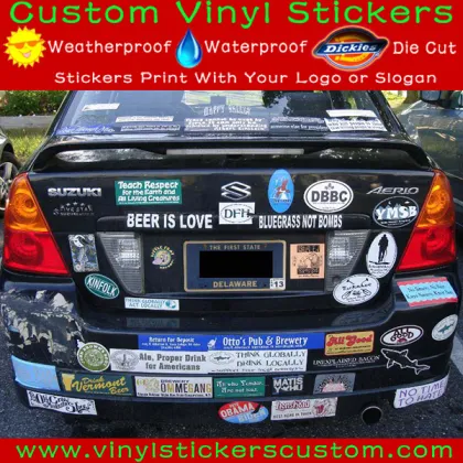 You Design It We Print It vinyl stickers custom for sale