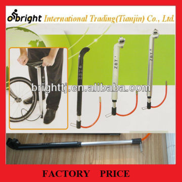 Bicycle alloy seatpost with pump in it