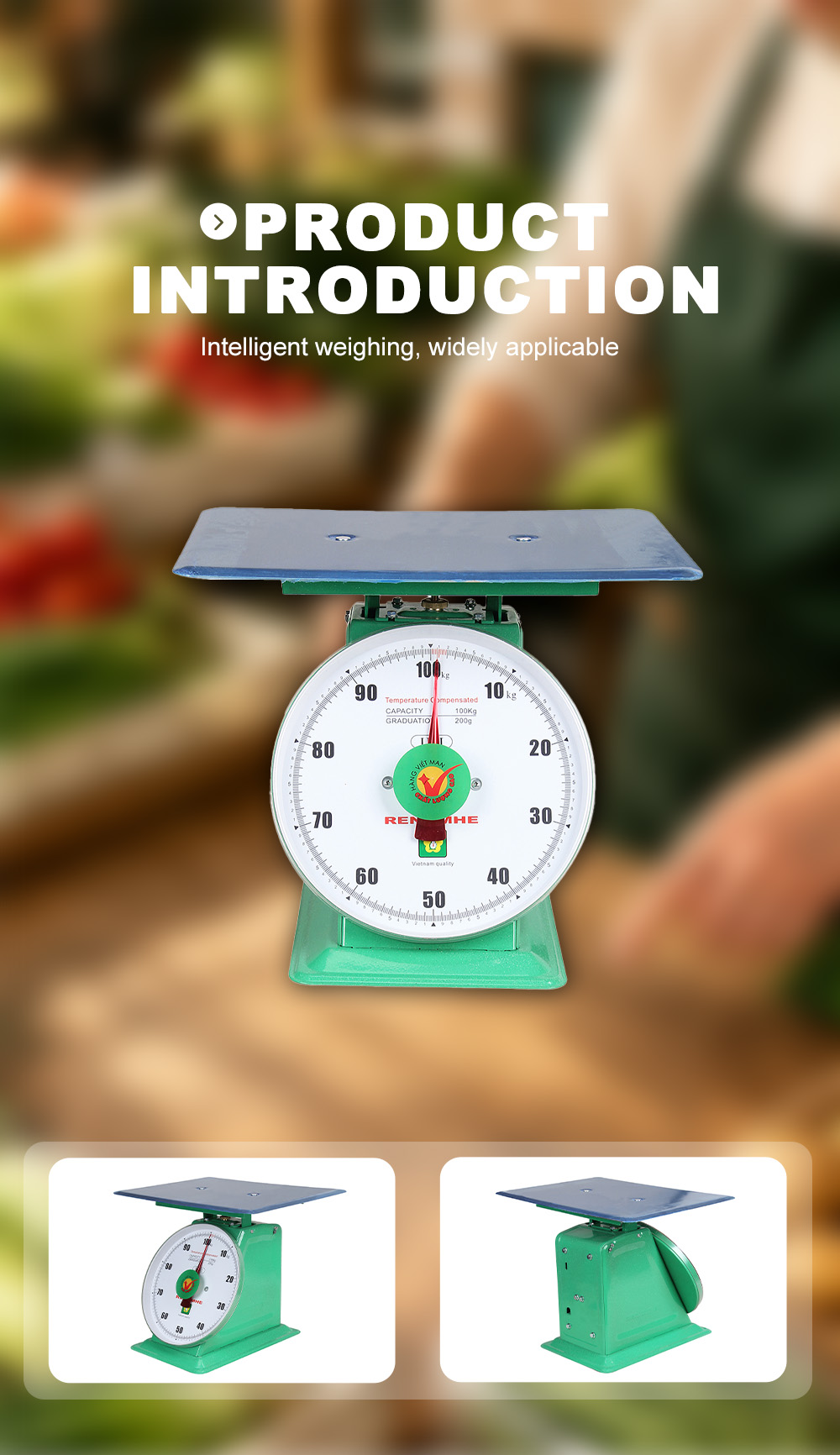 RH‑100 100Kg Scale With Stainless Flat Platform x