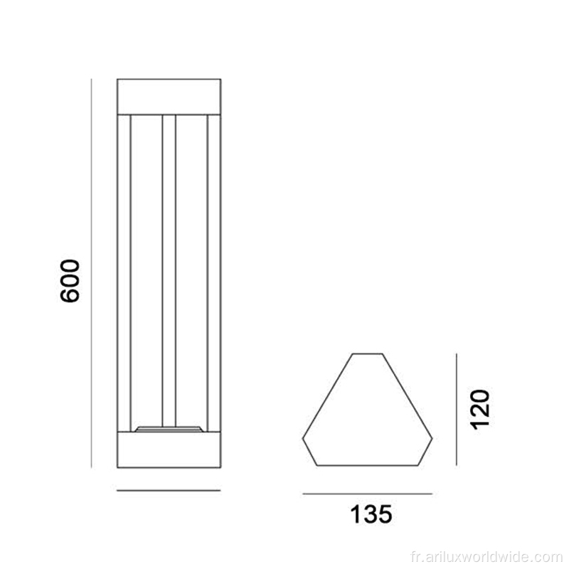 Lumières de jardin extérieures directes d&#39;usine 7w