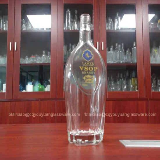 Clear Decorative Huge Glass Bottle 1500ML Clear Round Bottle