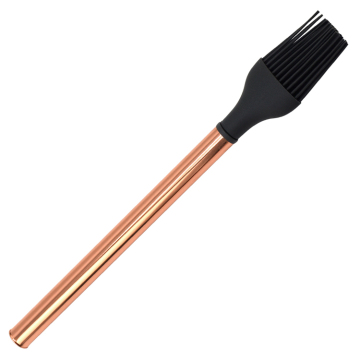 Luxury Rose Gold Stainless Steel 11 Inch Silicone Baking Brush