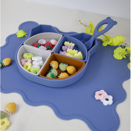 Plateau de table en silicone imperméable sur mesure pour les enfants