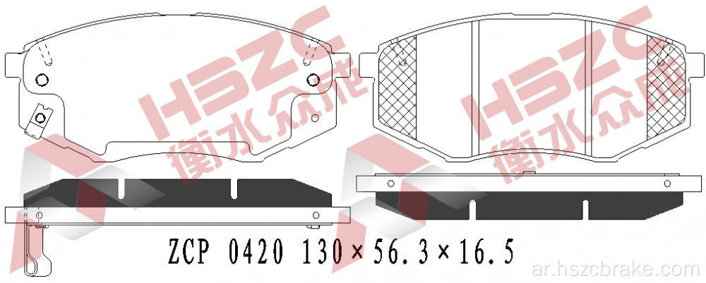 FMSI D1447 CERAMIC BRAKE PAD FOR HYUNDAI