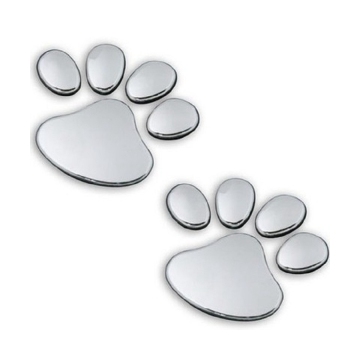 Customizable Pet Paw Print 3D Stickers for Cars and Motorcycles