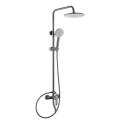 Exposed Wall Mount Polished Brass Shower Mixer