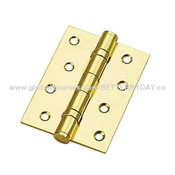 Butt iron door hinge hardware with ball bearing in chrome, brass and nickel colors