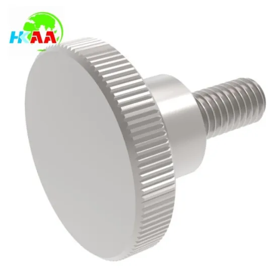 Custom precision machined thumb nut, aluminum cnc knurled thumb nut