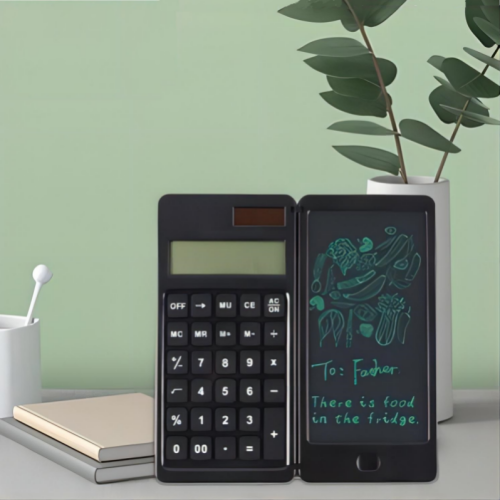 Calculatrice de energia dupla com tablet de escrita LCD
