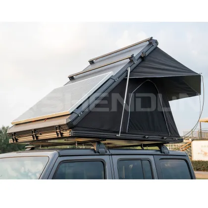 SNDN Outdoor Car Roof Tent Aluminum Shell Triangle Roof Top Tent