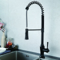 Brass Single Lever Spring Kitchen Faucet