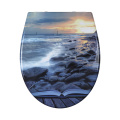 FanMitrk Duroplast Woilet Seat Seat Beach Reef Pattern