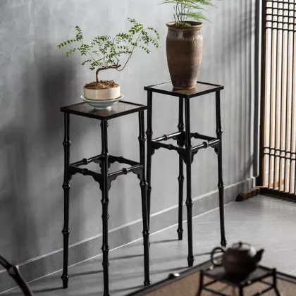 Classic Chinese Bamboo Indoor Garden Design Pot Stand - Home Furniture