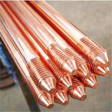 Custom High Quality Solid Copper Earthing Electrode - Pure Copper Ground Rod