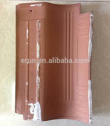 China new product ceramic roof tiles, red color glazed clay building materials