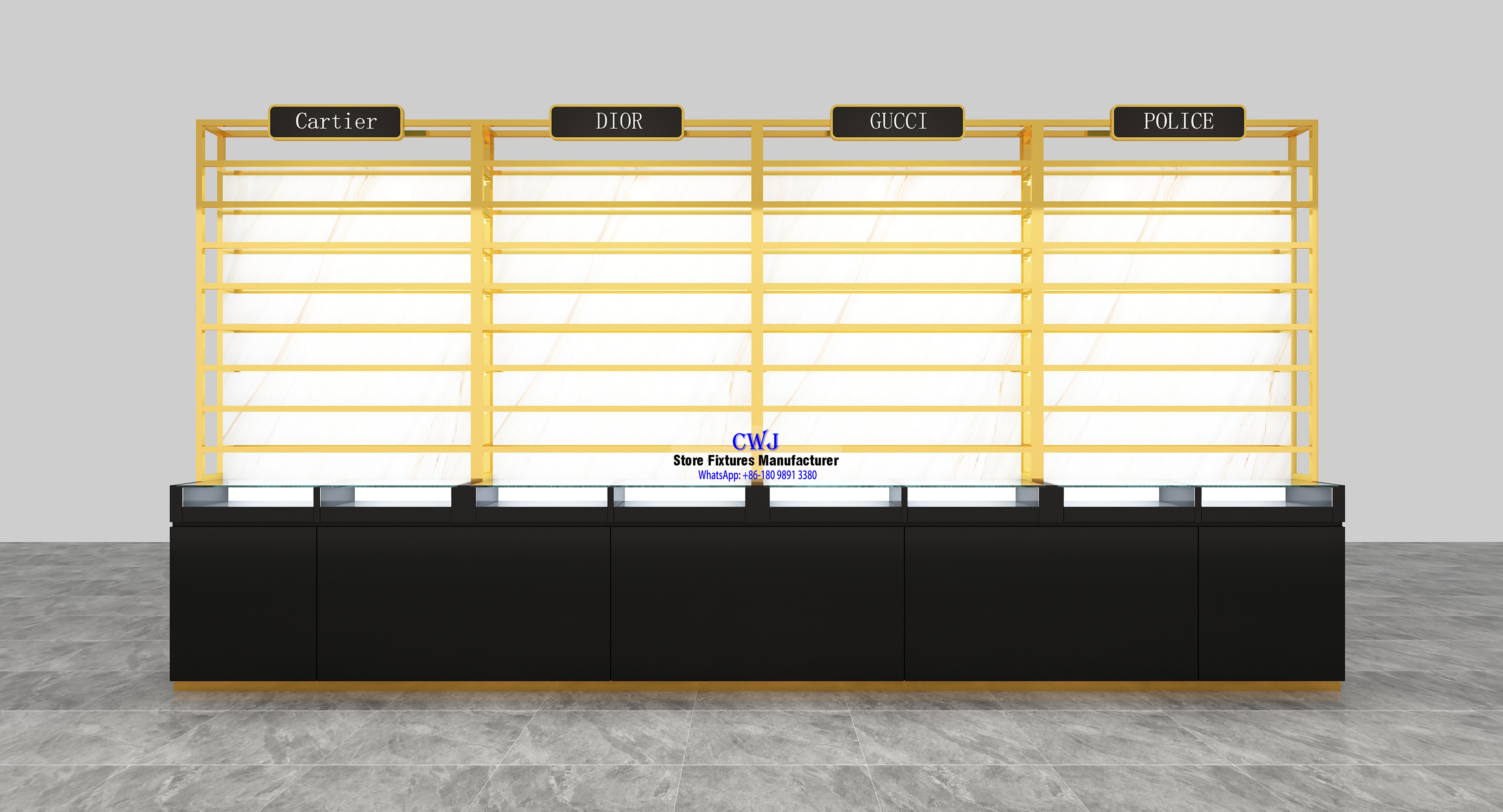 Optique Shop Displays Custom Eyeglasses Cabinets