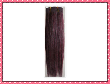 2015 Hot Sale Quality Human Hair Weaving Silky Straight Weave 18inches Color 99j (HH-1899J)