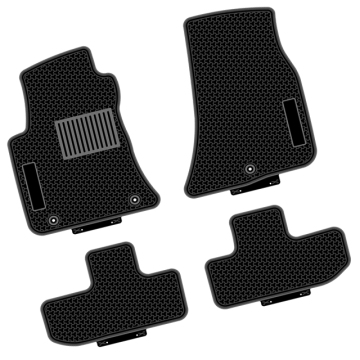 Dodge CHALLENGER Rubber Mats 2018-2021: Easy Clean & All-Weather Protection